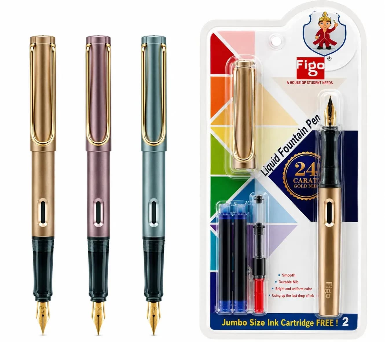 FIGO 24 Carats Liquid Fountain Pen