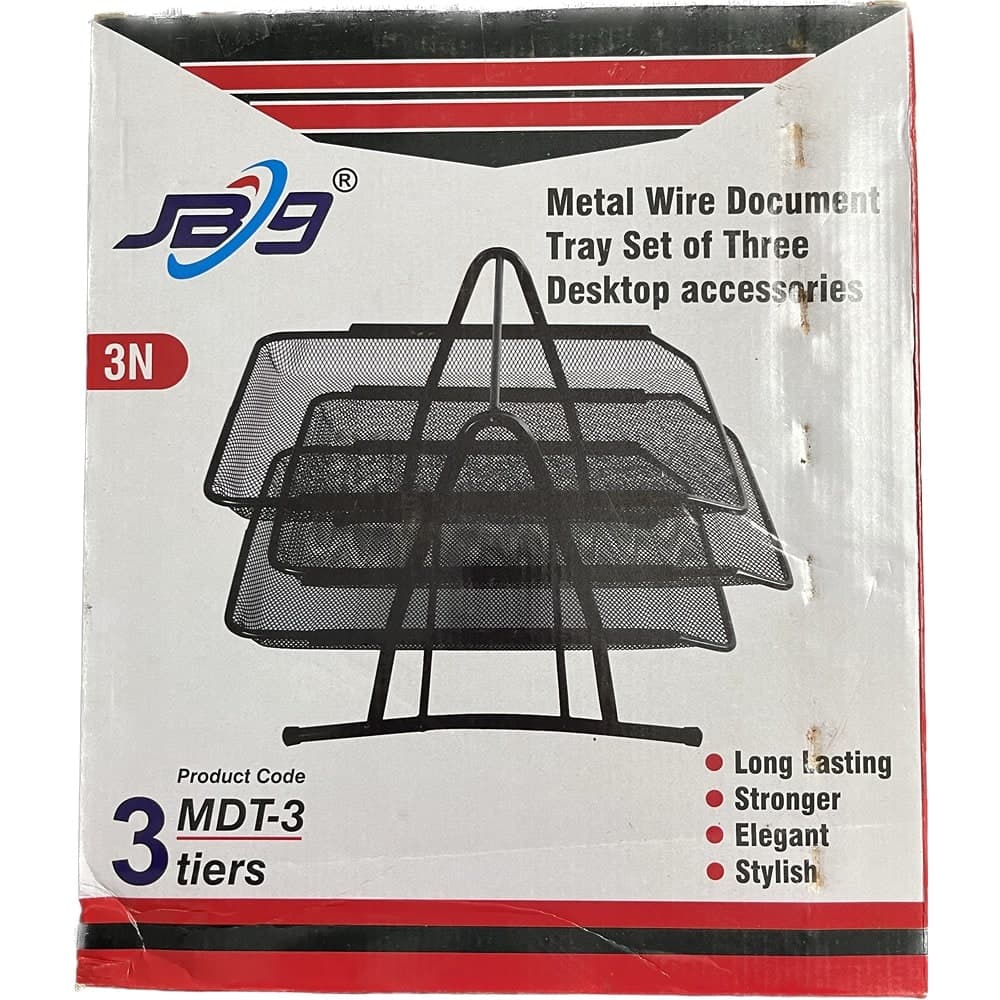 JB9 Mesh Wire - 3 Tyre Document Tray preview 2