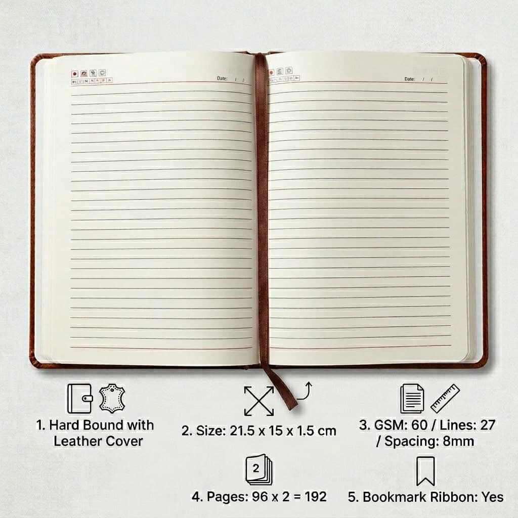 Premium Office Diary for Daily Tasks & Scheduling preview 3