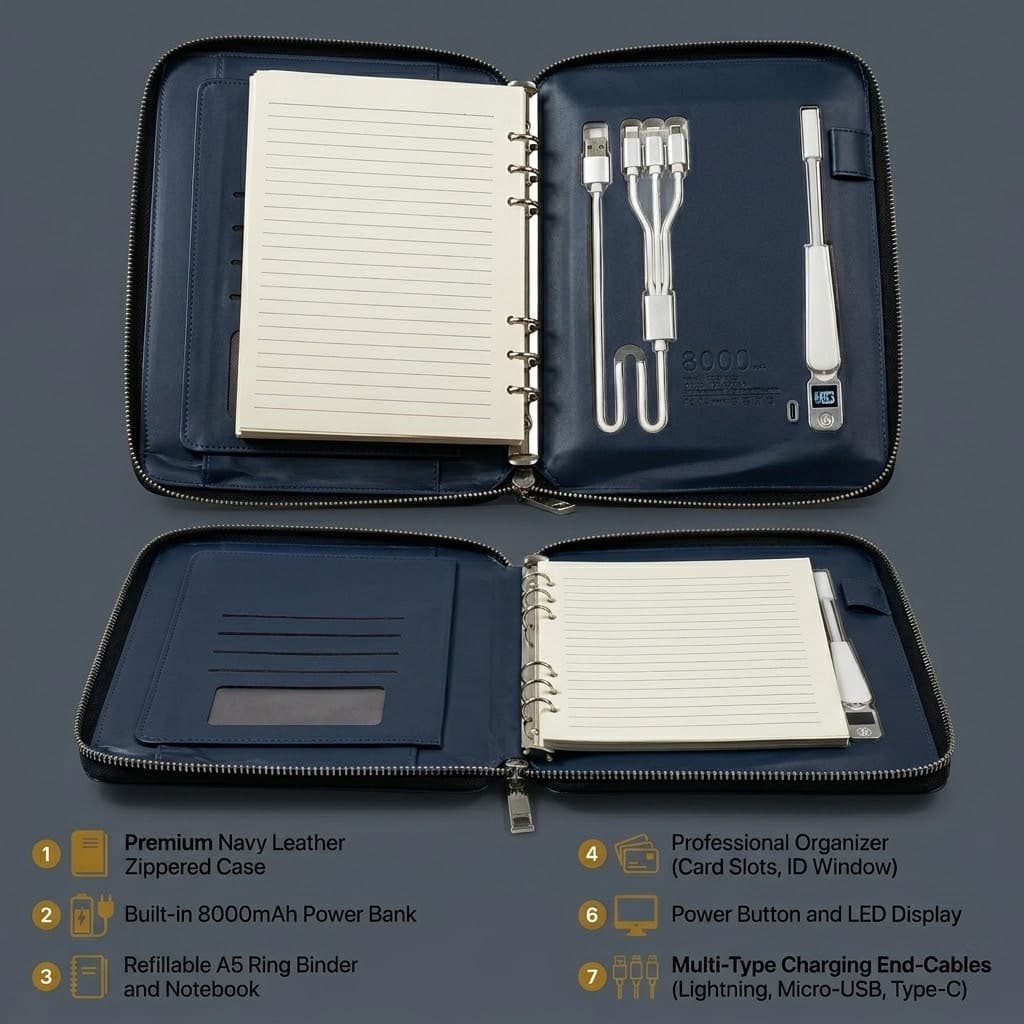 Luxury Diary with Power Bank preview 3