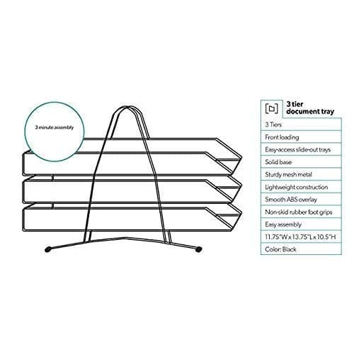 JB9 Mesh Wire - 3 Tyre Document Tray preview 3