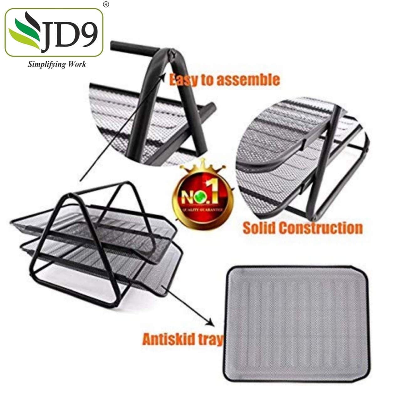 JB9 Mesh Wire - 2 Tyre Document Tray preview 3