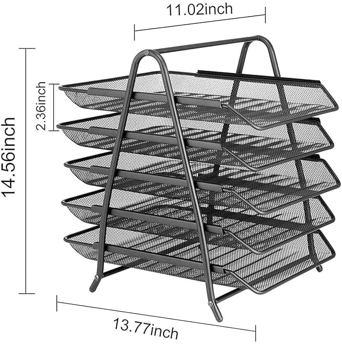 JB9 Mesh Wire - 5 Tyre Document Tray preview 2