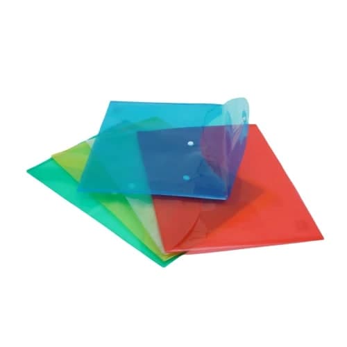 JB9 Button Bag 16 Micron Plain F/C Clear