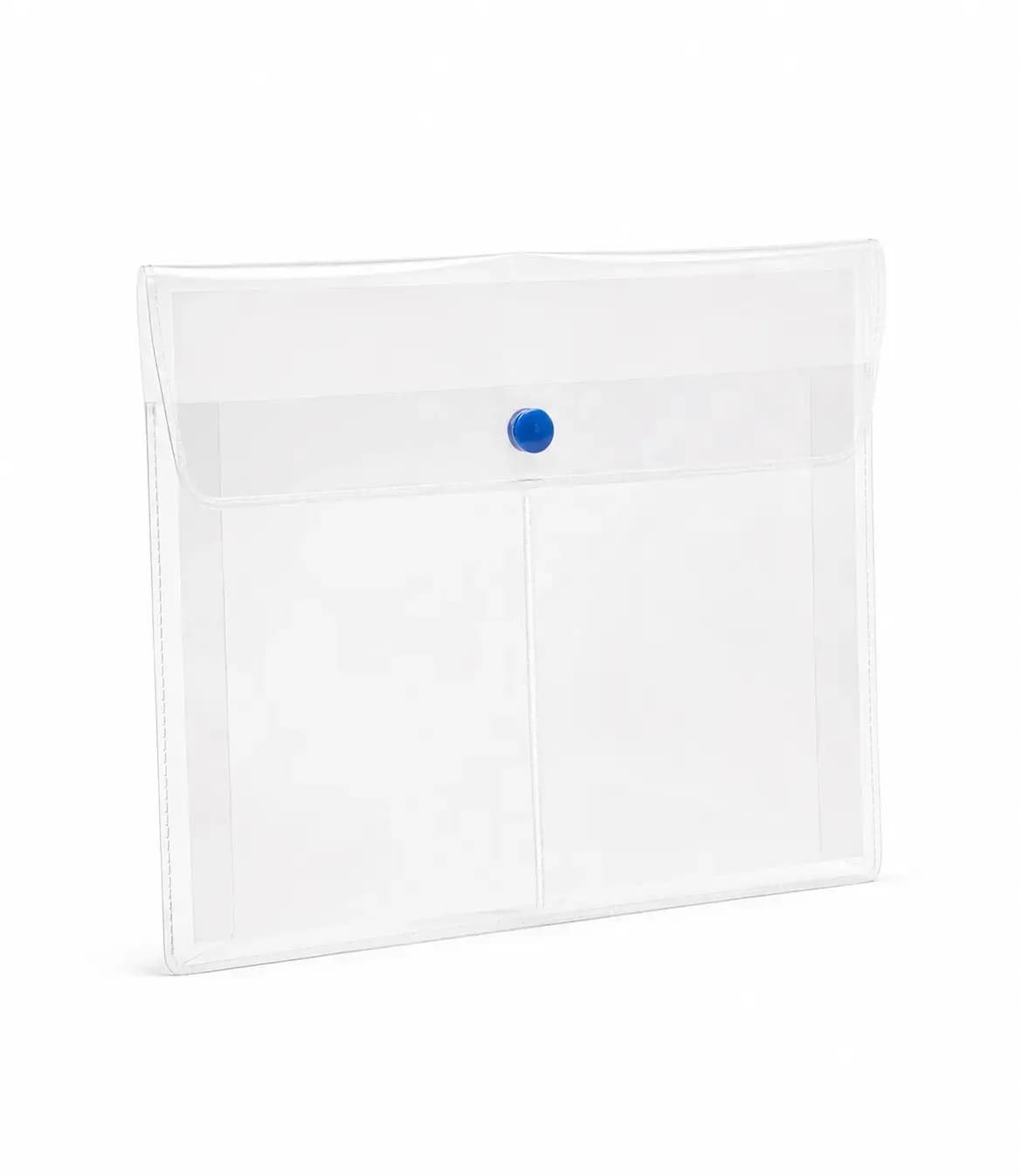 JB9 Button Bag 16 Micron Clear F/C Opaque Double Pocket