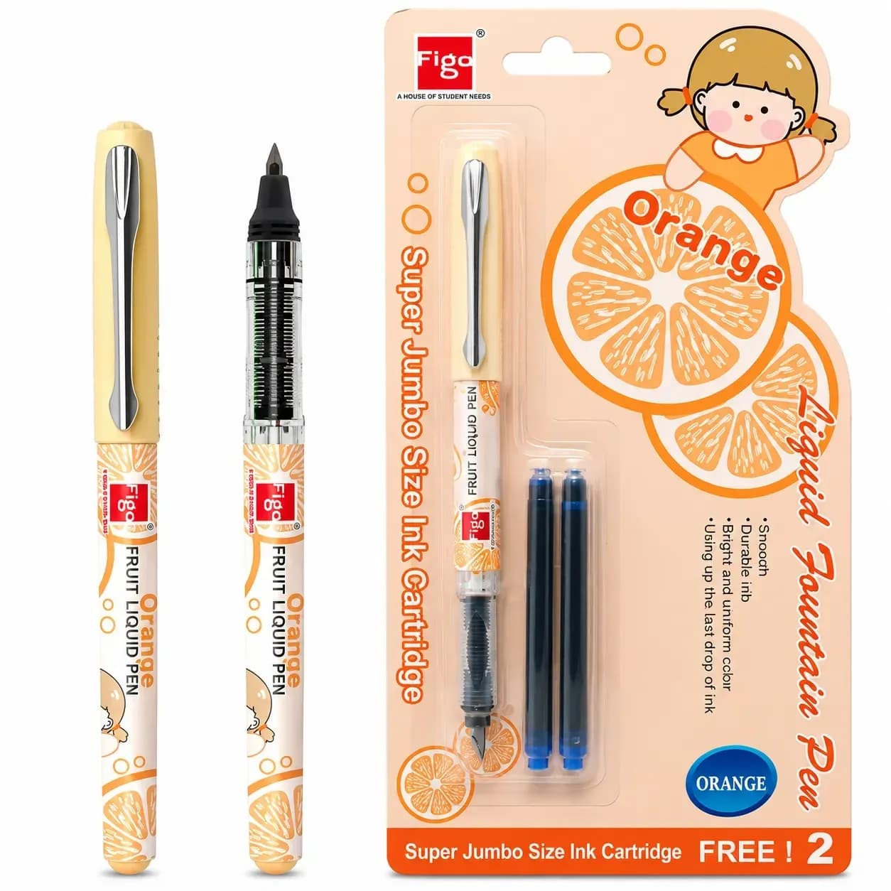 FIGO Orange Liquid Roller Pen