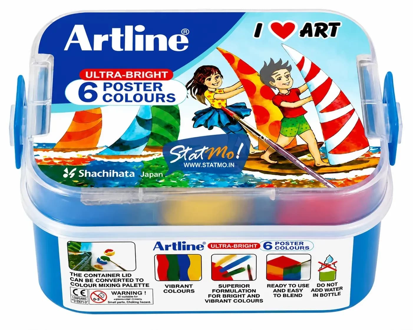 Love Art  Poster Colour Set Of 6