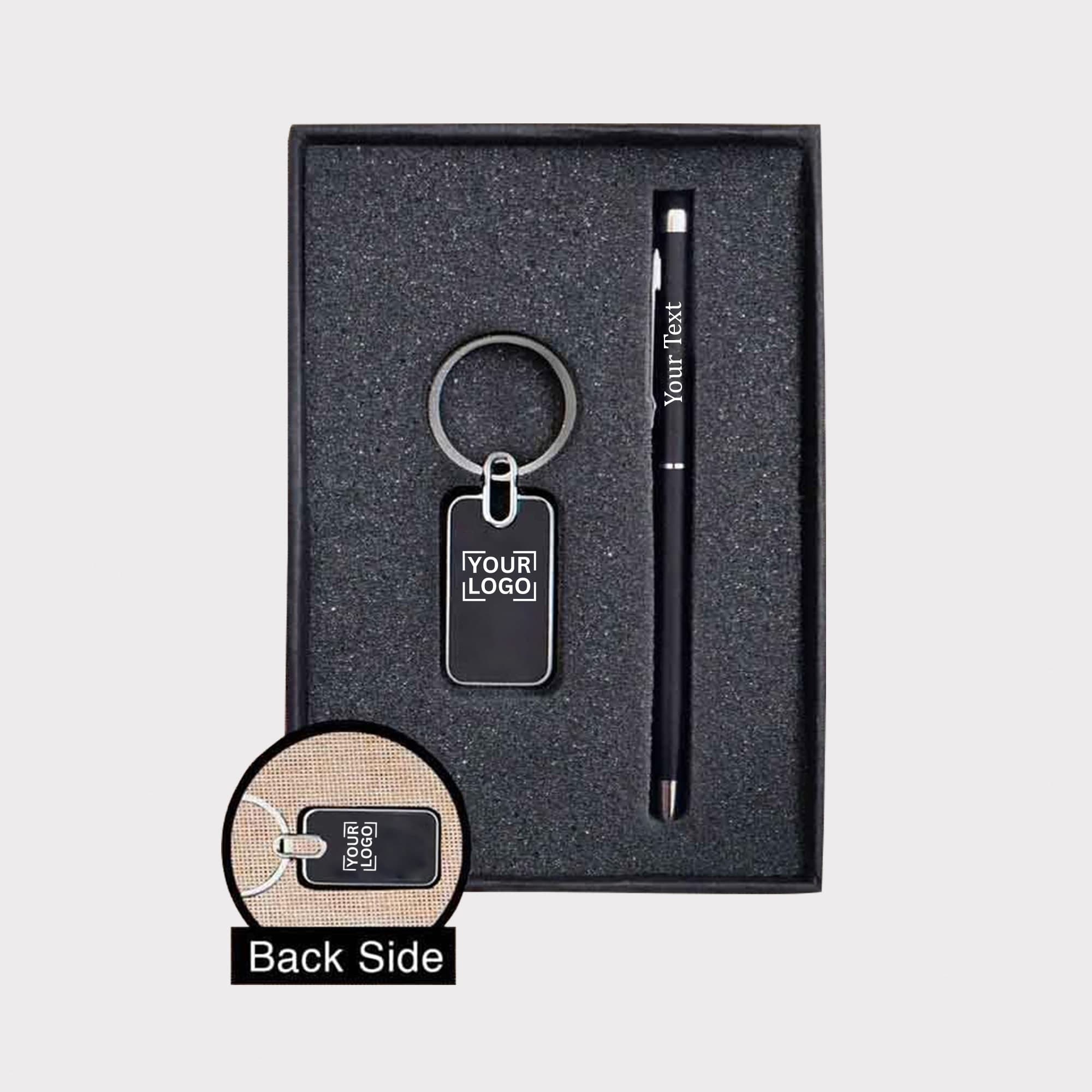 Luxury Gift Set – Personalized Keychain & Pen 
