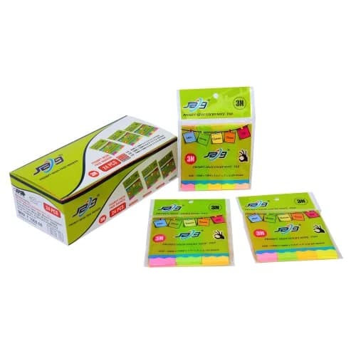 JB9 1x3 Three Colour Sticky Note Pad - 3x3 - Style 2