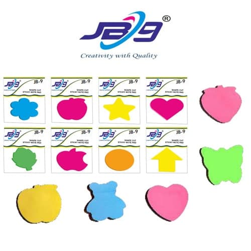 JB9 Shape Cut Sticky Note Pad - 50pg