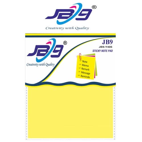 JB9 4x6 Yellow Sticky Note Pad