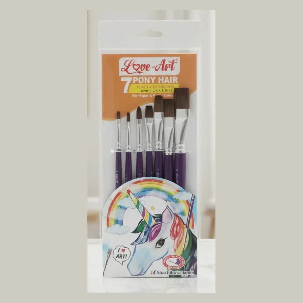 Love Art Paint Brush Pony Flat (No. 1, 2, 4, 6, 8, 10 & 12)
