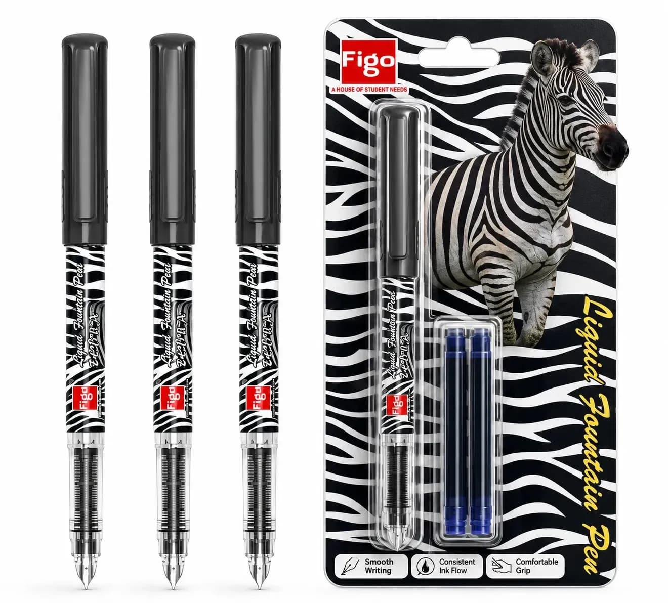 FIGO Zebra Liquid Fountain Pen