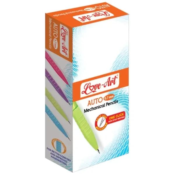Love Art Auto Mechanical Pencil 0.7MM With Lead Pack
