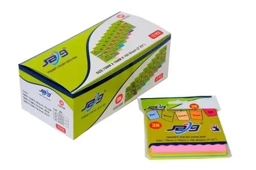 JB9 3x3 Prompt Multi Neon Sticky Note Pad