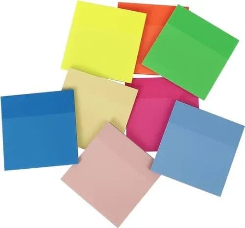 JB9 1x4 Four Colour Sticky Note Pad - 3x3 - Style 2
